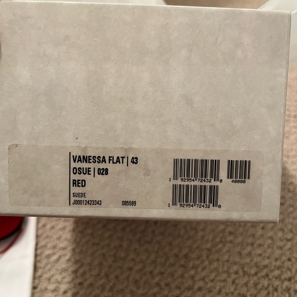 NIB Jimmy Choo Vanessa Flat in Red Suede - Picture 7 of 8